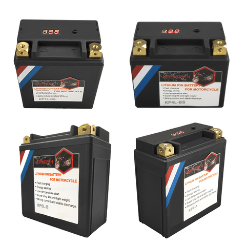 Batterie LiFePO4 pour démarreur de moto, 12V, 4/5/7/9/12/14 ah, CCA 160a-450a BMS, batterie Lithium 12V pour Scooter et vtt ► Photo 1/6