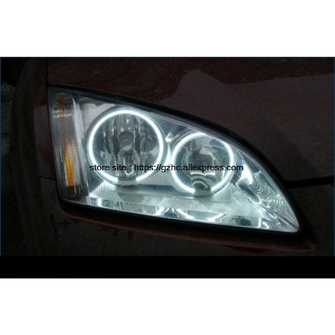 Kit de Halo Ultra lumineux pour Ford Focus II Mk2 2004 2005 2006 2007 2008, lumière du jour DRL CCFL, yeux d'ange, yeux de démon, blanc chaud ► Photo 1/6