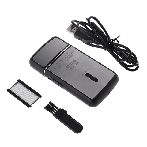 Rasoir électrique Portable pour hommes, Rechargeable par USB, Slim, voyage, maison ► Photo 1/6