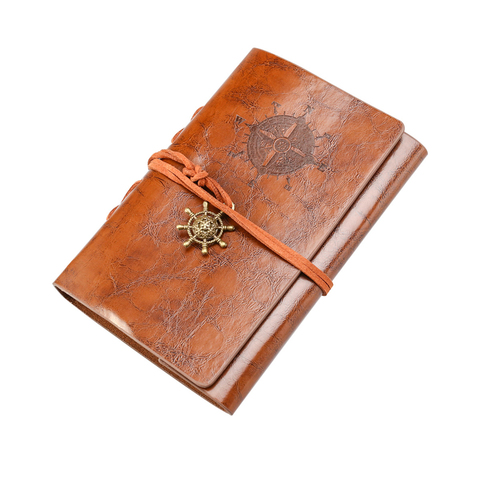 BESTOYARD-rétro Vintage ancre Pirate housse en polyuréthane, carnet de notes, feuille ample, ficelle, carnet de notes, Journal de voyage, agenda, cadeau ► Photo 1/6