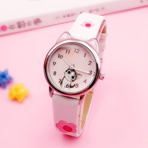 JOYROX-montre à Quartz pour enfants, montre d'enfants analogique à joli motif de fromage et de chat, horloge, cadeau idéal pour garçons filles écoliers ► Photo 1/6