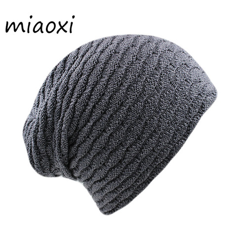 Miaoxi-bonnets pour hommes et femmes, Bonnet en tricot doux, épais et chaud, à la mode, hiver offre spéciale, nouveauté ► Photo 1/6