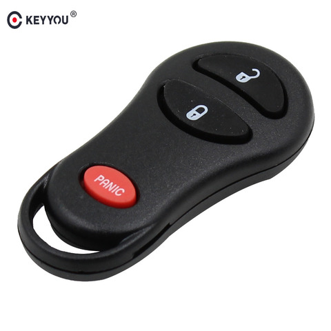 KEYYOU – coque de clé télécommande pour voiture, 2 + 1 3 boutons, pour Chrysler PT Cruiser Town & Country, Dodge Ram 1500, caravane, Jeep, sans clé ► Photo 1/6