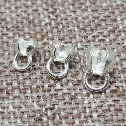 Perles de couverture à sertir en vrac, argent Sterling 925 pour la fabrication de bijoux ► Photo 1/4