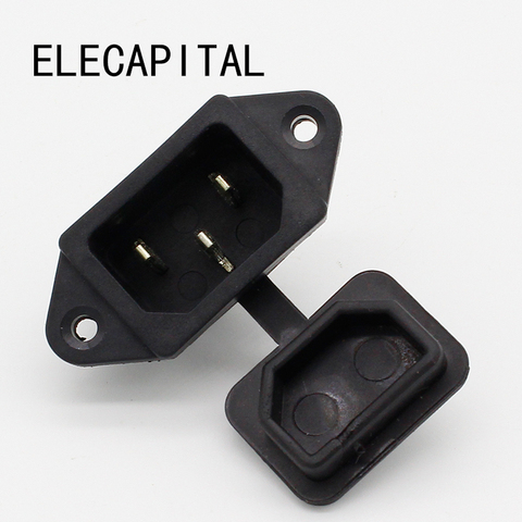 2 PCS AC power socket, Fusible Interrupteur avec couvercle étanche Connecteur ► Photo 1/3