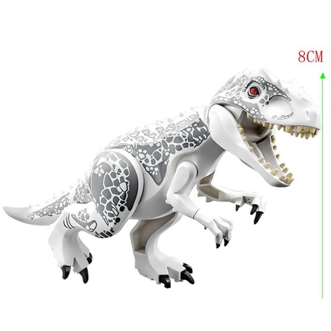 Blocs de construction jurassic parc de dinosaures Indominus Rex, tyrannosaure Rex, petits modèles, jouets pour enfants, création d'animaux ► Photo 1/6