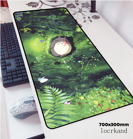Totoro tapis de souris 70x30cm tapis à souris notbook ordinateur tapis de souris meilleur jeu tapis de souris gamer à clavier tapis de souris d'ordinateur portable ► Photo 1/4