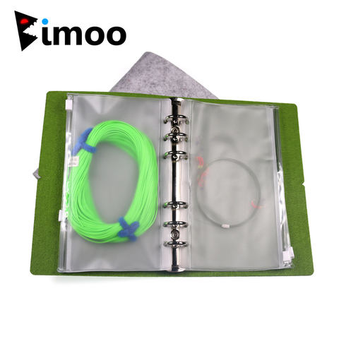 Bimoo 1 Pièce + 10 intérieure Sacs Fly Ligne De Pêche Tippet De Stockage De Poche Sac Pêche À La Mouche Accessoire Portefeuille Amovible Fly ligne Titulaire ► Photo 1/6