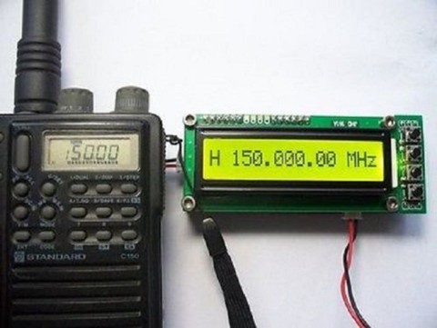 Compteur de fréquence LCD 0.1-1100 MHz 0.1-1.1 GHz, testeur de mesure pour Radio amateur ► Photo 1/1
