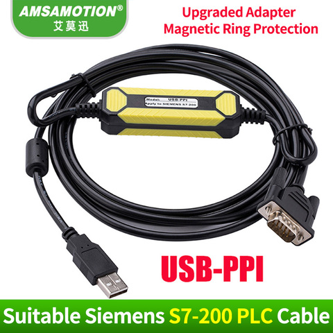 Siemens – câble de programmation PLC USB-PPI, S7-200 adapté, câble de Communication USB PPI 6ES7, ligne de téléchargement MPI ► Photo 1/5