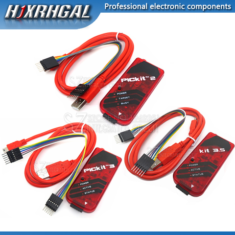 Simulateur de PICKIT2/3/3/3/3 PICKIT3/PICKIT2, programmeur Emluator, couleur rouge avec câble USB, fil dupont, 1 pièces ► Photo 1/6