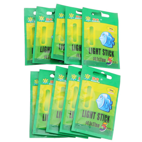 1 lot de bâtons de pêche fluorescents, lumière de nuit, clips lumineux, bâton lumineux foncé, Lots utiles ► Photo 1/6