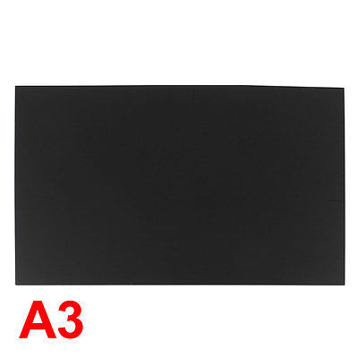 Feuille de plexiglas noir en plastique, 3mm, taille A3 297mm x 420mm ► Photo 1/3