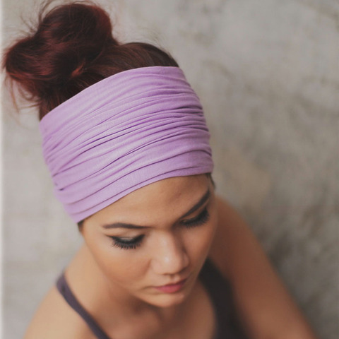 Solide Large Patchwork Coton Sport Bandeau Pour Les Femmes Adultes De Mode de Causalité Élastique Turban Bandeau Headwraps Cheveux Accessoires ► Photo 1/6