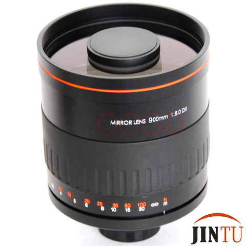 JINTU 900mm f/8.0 miroir professionnel téléobjectif manuel caméra objectif pour NIKON plein cadre D3500 D3200 D3400 D7500 D7100 D7200 D5500 ► Photo 1/6