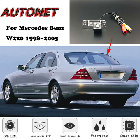 Caméra de sauvegarde autonome à Vision nocturne pour Mercedes Benz W220, 1998, 1999, 2000, 2001, 2002, 2003, 2004, 2005 ► Photo 1/6
