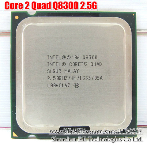 Processeur Intel Core2 Quad Q8300, 2.5GHz, 4 mo de Cache, LGA 775, pour ordinateur de bureau ► Photo 1/1