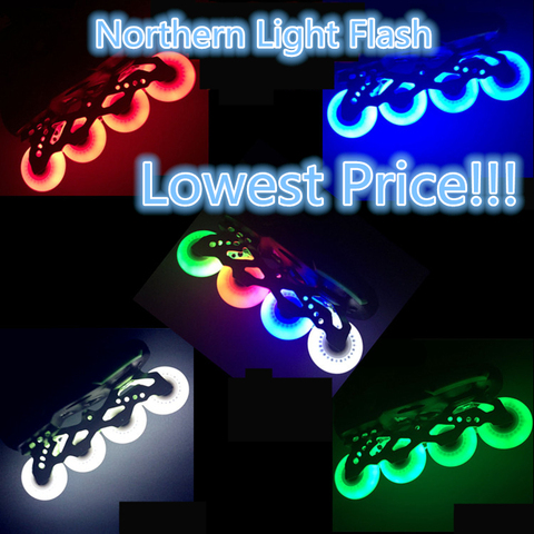 Roue Flash LED, 80mm 76mm 72mm 70mm 68mm 64mm pour patins en ligne 90A, pour adultes et enfants, SEBA RB, livraison gratuite ► Photo 1/6