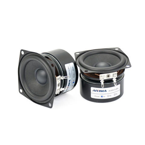 AIYIMA – Mini haut-parleur Hifi, 2.5 pouces, gamme complète, 4ohm, 15W, 2 pièces ► Photo 1/6