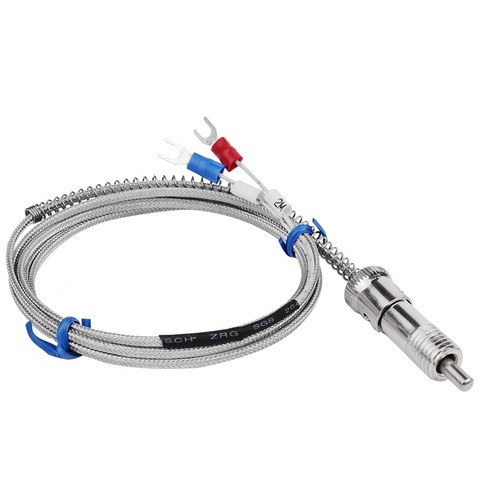 Ressort de Compression de baïonnette de Thermocouple de Type K de capteur de température d'acier inoxydable avec le fil de câble de 2m pour le régulateur de température ► Photo 1/5