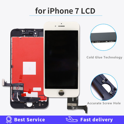 AAAAA qualité écran LCD pour iPhone 7 écran 3D tactile numériseur assemblée pour 7G A1660 A1778 A1779 remplacement LCD 100% testé ► Photo 1/6