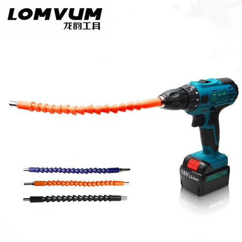 LOMVUM 305mm arbre à Cardan flexible perceuse électrique tournevis à main électrique embout rallonge baguette tuyau connexion arbre souple ► Photo 1/6