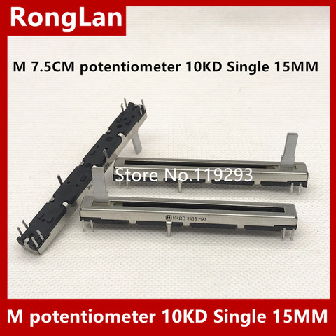 [BELLA] – authentique 75MM 7.5CM. Soundcraft – potentiomètre de mélangeur fader 10KD D10K, longueur de poignée unique/LOT ► Photo 1/4