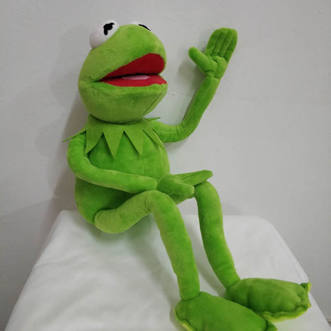Livraison gratuite 45cm dessin animé les Muppets KERMIT grenouille jouets en peluche doux garçon poupée pour enfants cadeau d'anniversaire ► Photo 1/5