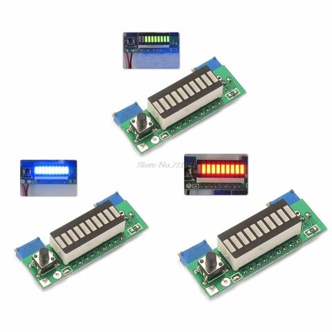 LM3914 3.7V batterie au Lithium indicateur de capacité Module testeur LED carte d'affichage Circuits intégrés livraison directe ► Photo 1/6