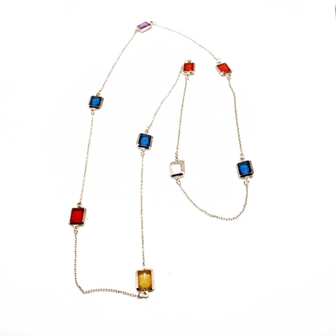 Collier pendentif Simple de couleur mélangée ► Photo 1/6