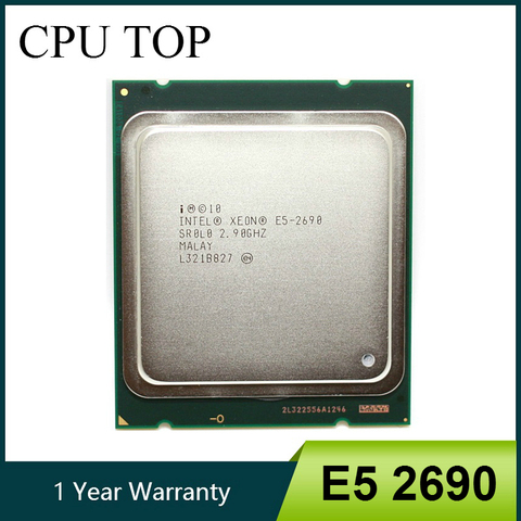 Processeur intel Xeon E5 2690 2.9 GHz 20 M Cache LGA 2011 SROLO C2 E5-2690 serveur CPU ► Photo 1/2