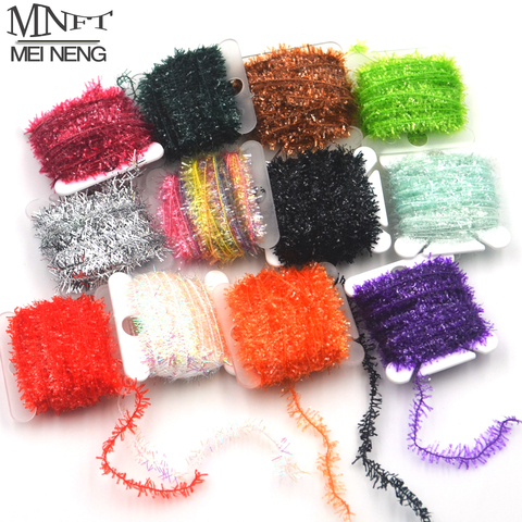 MNFT – matériel pour la pêche à la mouche, 10 couleurs, 100 m/Lot, Chenille, cristal, Flash, fabrication d'appâts assortis ► Photo 1/6