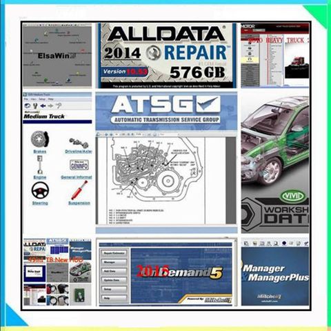 2022 logiciel Alldata alldata 10.53 mitchell ondemand 2015 logiciel de réparation automobile atelier vif atsg elsawin6.0 50in1tbhdd usb3.0 ► Photo 1/6