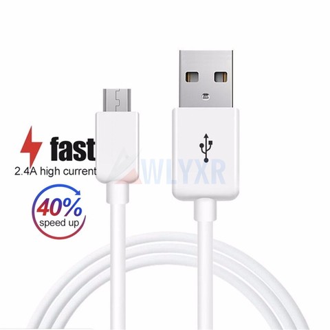 Câble Micro USB 2.4 A pour recharge rapide et transfert de données, cordon de chargeur pour téléphone portable, compatible avec Samsung Xiaomi Huawei, 1/1.5/2 M ► Photo 1/6