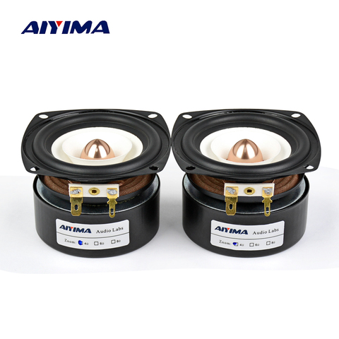 AIYIMA 2 pièces 3 pouces Audio haut-parleurs portables 4 ohms 8 Ohm 15W gamme complète Hifi haut-parleur de basse Altavoz Portable haut-parleur bricolage Home cinéma ► Photo 1/6