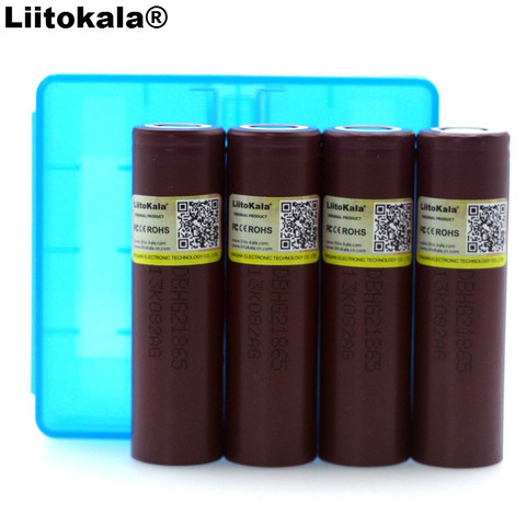 Liitokala – batterie HG2 18650 3000mAh, 4 pièces, nouvelle batterie originale, décharge 3.6V 20a, batterie d'alimentation dédiée + boîte de rangement ► Photo 1/4