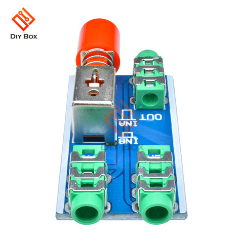 Panneau de commutation Audio, bloc d'entrée Audio A / B 3.5mm, sélection optionnelle du Type de sortie Module une entrée Audio vers deux sorties Audio ► Photo 1/6