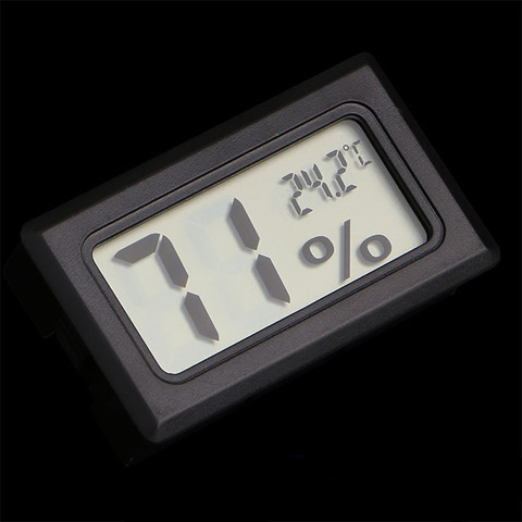 Hygromètre numérique LCD | Thermomètre pour animaux de compagnie, Reptiles de ferme, tortue, capteur de température, humidimètre boîte d'insectes, accessoires ► Photo 1/6