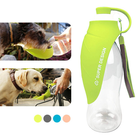 Bouteille d'eau pliable en Silicone pour chien et chat, 580Ml, Portable, pour voyage ► Photo 1/6