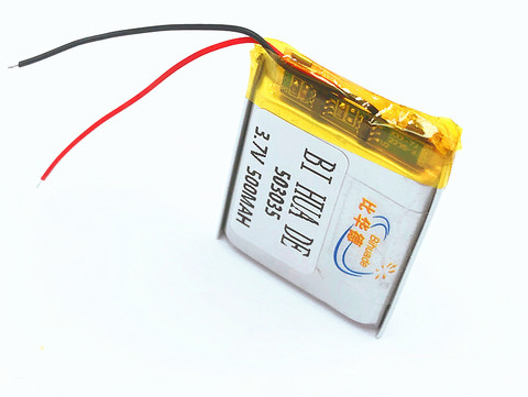 Batteries lithium-polymère, rechargeables, 503035, 3.7v, 500mah, pour dvd, navigation GPS, 3/7V, 1/2/4 pièces ► Photo 1/3