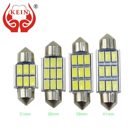 KEIN C3W C5W C10W SV8.5 Festoon LED voiture CANBUS plaque d'immatriculation lumières lecture dôme lampe 31mm 36mm 39mm 41mm porte intérieur ampoule ► Photo 1/6