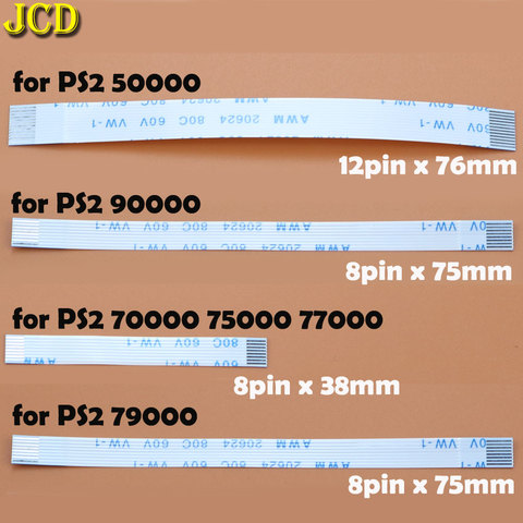 JCD 2 pièces 7pin 8pin 12pin ruban câble flexible pour Sony playstation 2 PS2 contrôleur de charge carte de circuit imprimé et commutateur d'alimentation câble flexible ► Photo 1/6