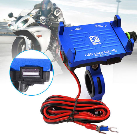 Support pour téléphone portable de vélo de moto QC3.0 chargeur rapide pour Samsung téléphone 2.5A chargeur USB pour iPhone série support de téléphone ► Photo 1/6