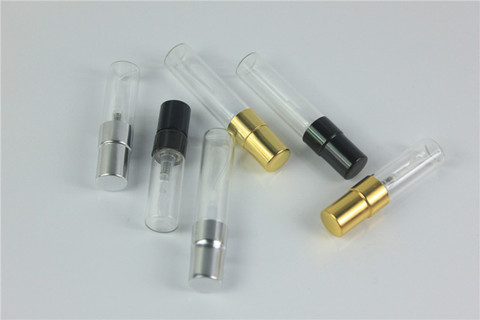 Flacon vaporisateur en verre transparent et fin, flacon de Parfum de 2ml, 3ml, 5ml, 10ml, 50 pièces/lot ► Photo 1/6