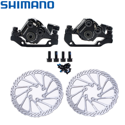 Shimano BR-M375 étriers de frein à disque mécaniques pour Acera Alivio Deore avec patins en résine M375 étrier avant/arrière/paire Rotor ► Photo 1/6