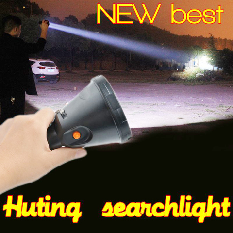 Projecteur portatif puissant de LED de chasse de lampe de poche LED rechargeable projecteur extérieur de lanterne d'éclairage pour la chasse de pêche ► Photo 1/6