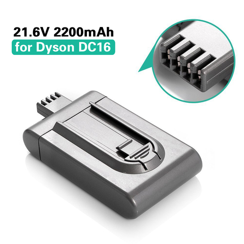 Batterie de remplacement pour aspirateur Dyson, Rechargeable, Li-ion, 21.6V, 2200mAh, pour modèles DC16 BP01 12097 912433 – 01 ► Photo 1/1