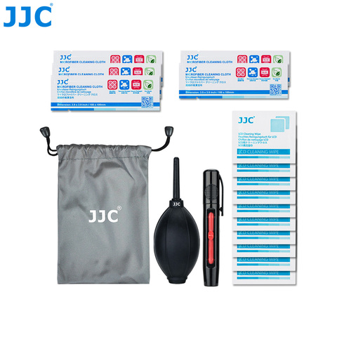 JJC CL-JD1 Kit de nettoyage de caméra Air poussière souffleur lentille de nettoyage stylo Fiber tissu pour Nikon/Sony/Olympus/Canon DSLR capteur propre ► Photo 1/6