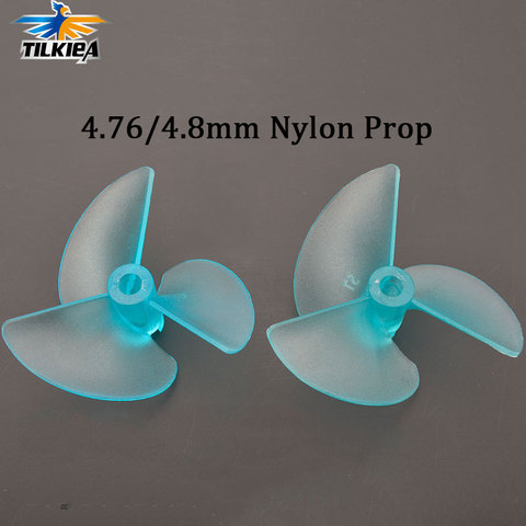 Hélice bleue en Nylon Rc à 3 lames, haute résistance pour arbre de 4.76mm, convient au bateau radioélectrique à chiens de 4.76mm ► Photo 1/6