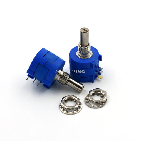 Potentiomètre multi-tours de précision 3590S 5K ohm 5KR 502, résistance réglable à 10 anneaux ► Photo 1/2